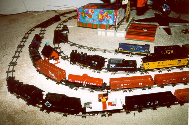 Four trains -- Christmas 2002