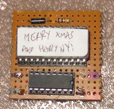 2716 EPROM and 4040 binary counter