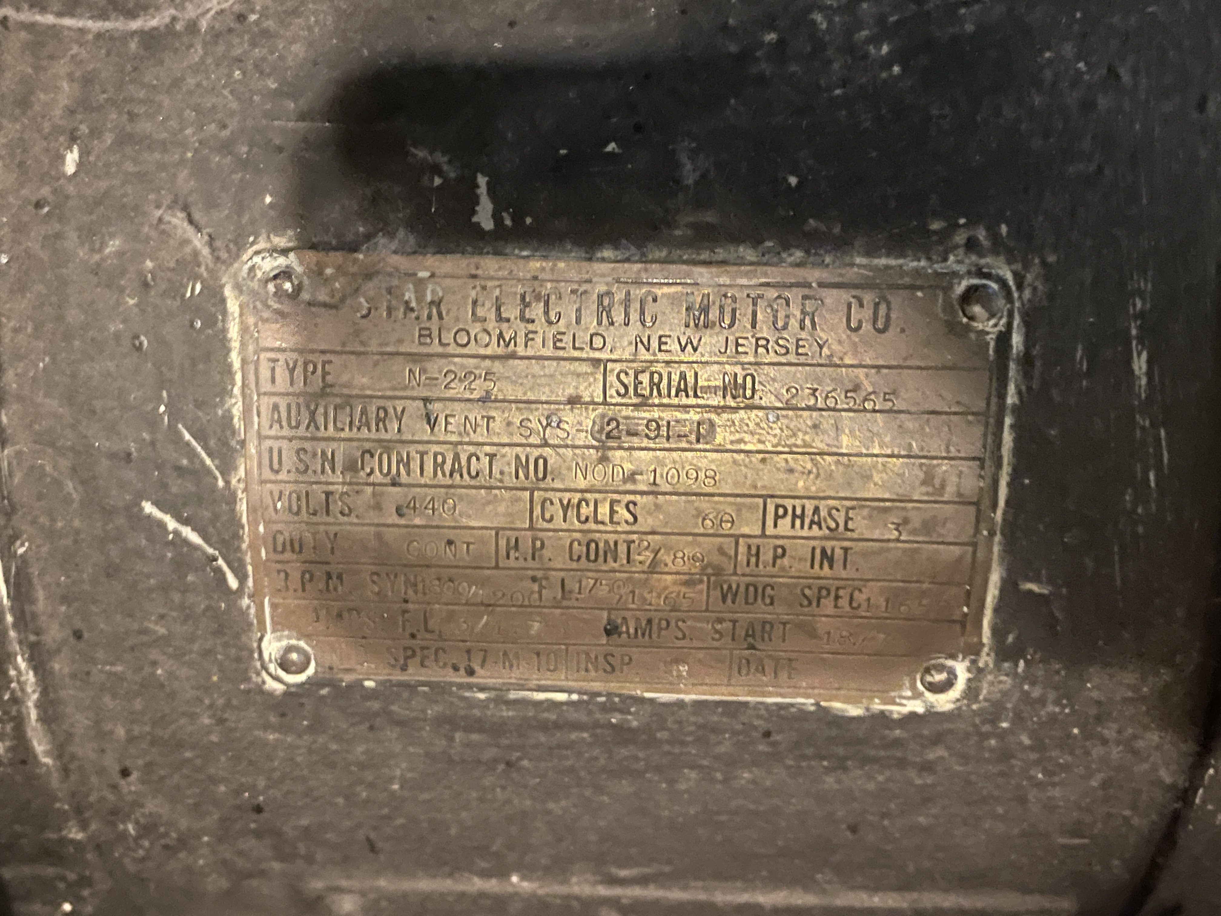USS Alabama (BB-60) Electrical Loads